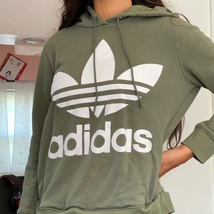 Green adidas hoodie